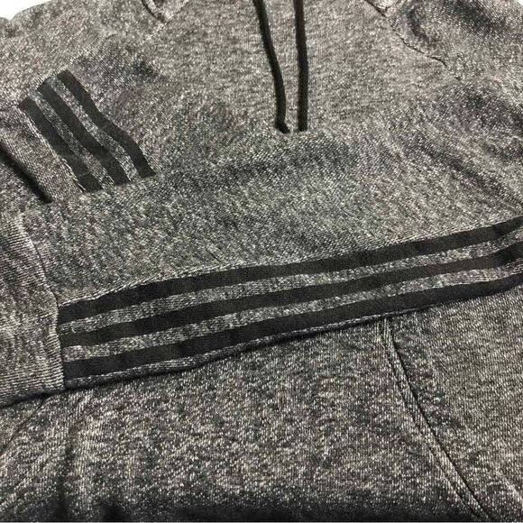 Adida Gray Hoodie Pullover Sweatshirt - Picture 4 of 7